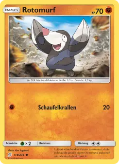 Pokémon-Karte Rotomurf 118/236