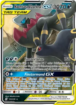Pokémon-Karte Nachtara & Darkrai GX 125/236