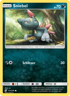 Pokémon-Karte Sniebel 131/236
