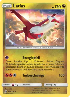 Pokémon-Karte Latias 153/236