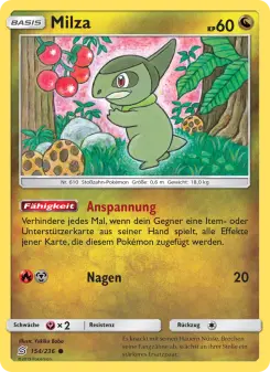 Pokémon-Karte Milza 154/236