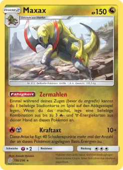 Pokémon-Karte Maxax 156/236
