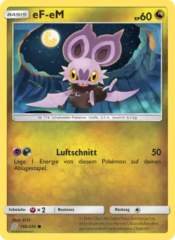 Pokémon-Karte eF-eM 158/236
