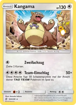 Pokémon-Karte Kangama 163/236
