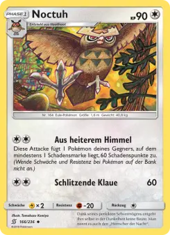 Pokémon-Karte Noctuh 166/236