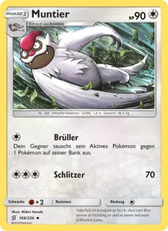 Pokémon-Karte Muntier 169/236