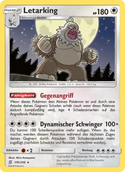 Pokémon-Karte Letarking 170/236