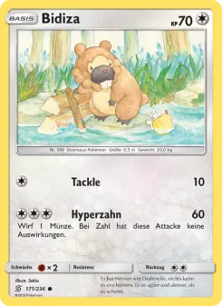 Pokémon-Karte Bidiza 171/236