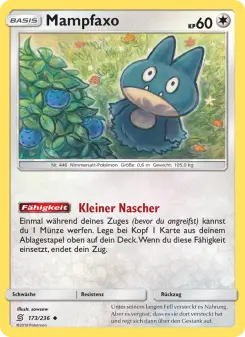 Pokémon-Karte Mampfaxo 173/236