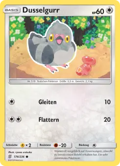 Pokémon-Karte Dusselgurr 174/236