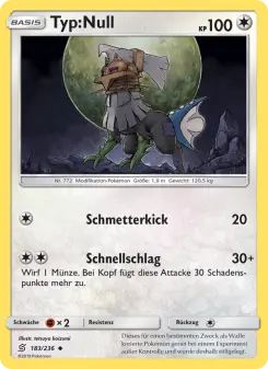Pokémon-Karte Typ:Null 183/236