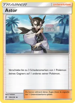 Pokémon-Karte Astor 199/236