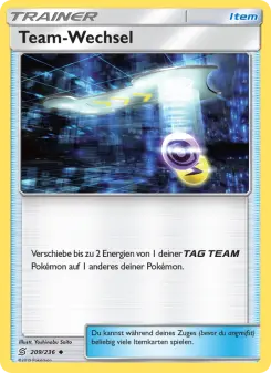 Pokémon-Karte Team-Wechsel 209/236