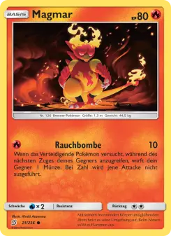 Pokémon-Karte Magmar 021/236