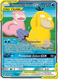 Pokémon-Karte Flegmon & Enton GX 218/236