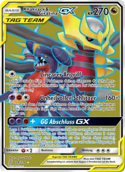 Pokémon-Karte Knakrack & Giratina GX 228/236