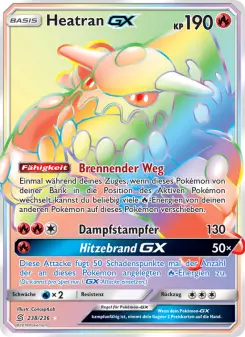 Pokémon-Karte Heatran GX 238/236