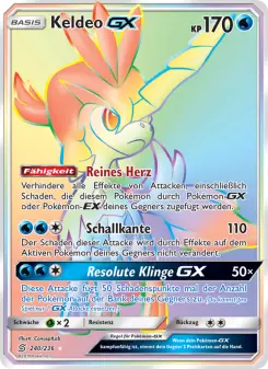 Pokémon-Karte Keldeo GX 240/236