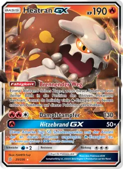 Pokémon-Karte Heatran GX 025/236