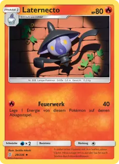 Pokémon-Karte Laternecto 029/236