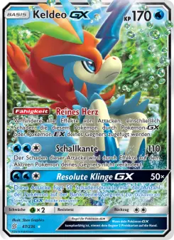 Pokémon-Karte Keldeo GX 047/236