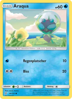 Pokémon-Karte Araqua 048/236