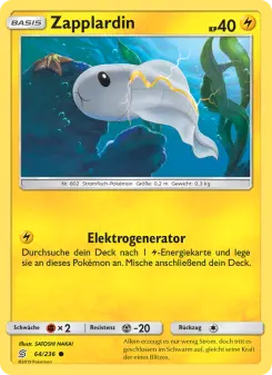 Pokémon-Karte Zapplardin 064/236