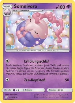 Pokémon-Karte Somnivora 089/236