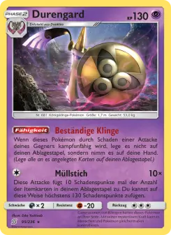 Pokémon-Karte Durengard 095/236