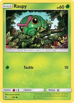 Pokémon-Karte Raupy 001/068