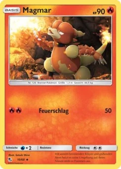 Pokémon-Karte Magmar 010/068