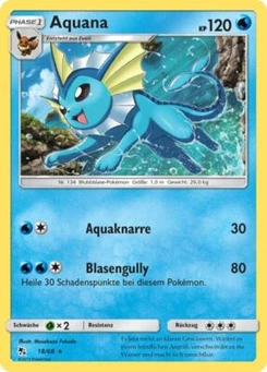 Pokémon-Karte Aquana 018/068