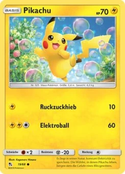 Pokémon-Karte Pikachu 019/068