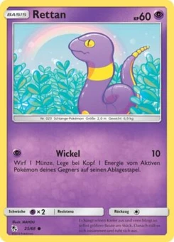 Pokémon-Karte Rettan 025/068