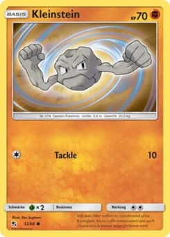 Pokémon-Karte Kleinstein 033/068