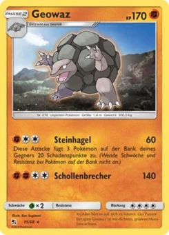 Pokémon-Karte Geowaz 035/068