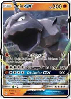 Pokémon-Karte Onix GX 036/068