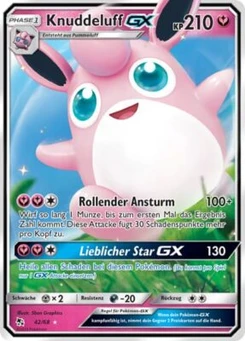 Pokémon-Karte Knuddeluff GX 042/068
