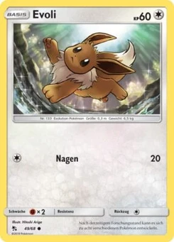 Pokémon-Karte Evoli 049/068