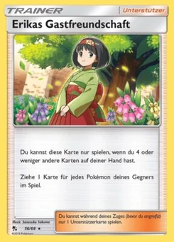 Pokémon-Karte Erikas Gastfreundschaft 056/068