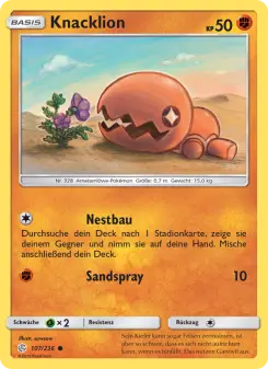 Pokémon-Karte Knacklion 107/236