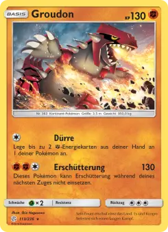 Pokémon-Karte Groudon 113/236