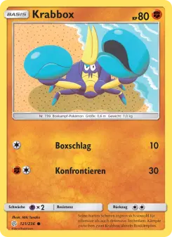 Pokémon-Karte Krabbox 121/236