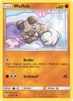 Pokémon-Karte Wuffels 123/236