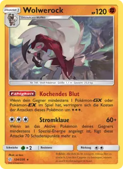 Pokémon-Karte Wolwerock 124/236
