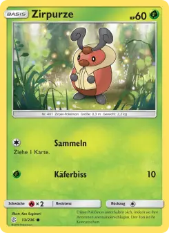 Pokémon-Karte Zirpurze 013/236