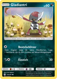 Pokémon-Karte Gladiantri 134/236