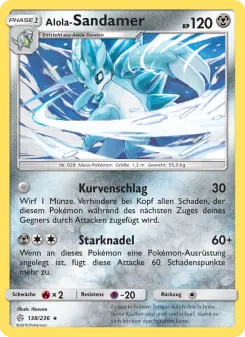 Pokémon-Karte Alola-Sandamer 138/236