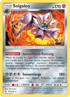 Pokémon-Karte Solgaleo 142/236