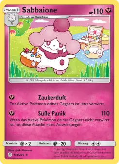 Pokémon-Karte Sabbaione 154/236